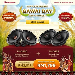 Pioneer Gawai Promo 2025: Elite Sound Package (TS-D65C + TS-D65F)